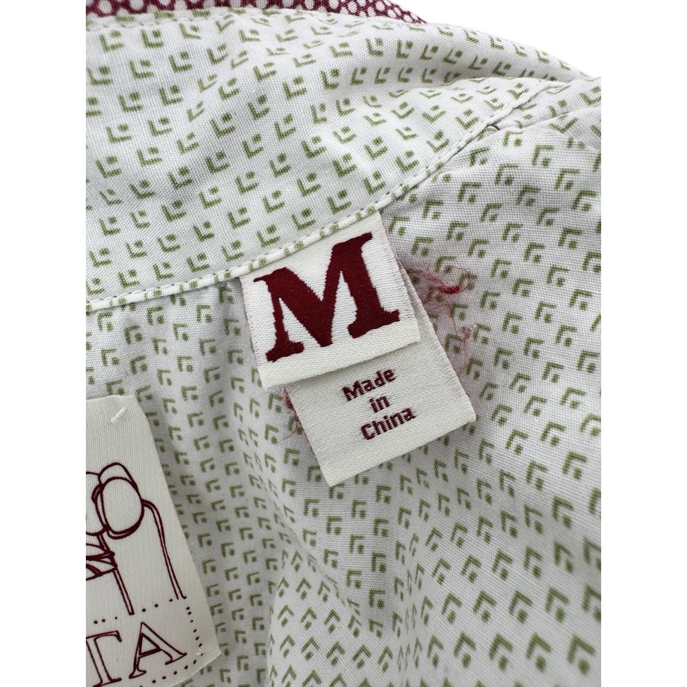 Trovata Shirt Dress M Burgundy Mini Button Front Boho Preppy Cotton Casual - Picture 7 of 11